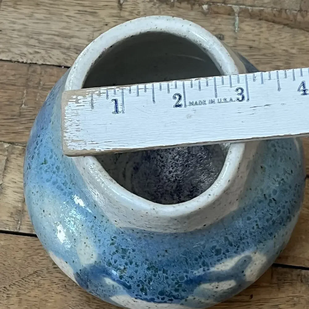 Studio Art Pottery Stoneware Vase 4.5